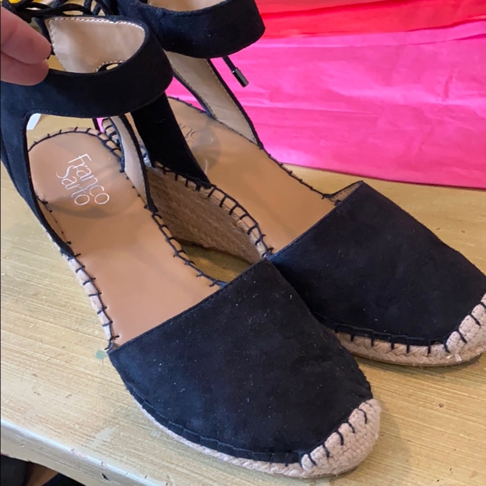 Franco Sarto espadrilles L-Mariska size 9 black